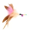 Colorful Feather Bell Cat Teaser Stick Toy | Interactive Pet Toy for Cats