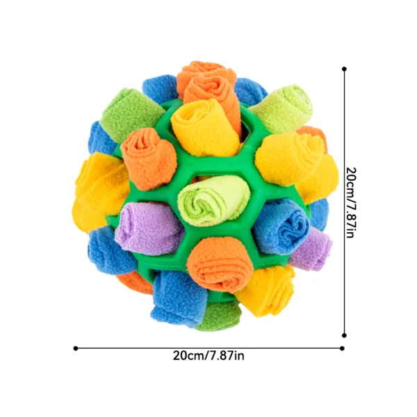Rainbow Felt Snuffle Ball - Interactive Puzzle Feeder Dog Toy | Interactive Pet Toy for Dogs