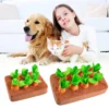 Dog Pulling Radish Snuffle Mat - Interactive Food - Searching Plush Toy | Interactive Pet Toy for Dogs