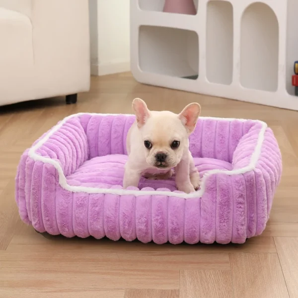cn-11134207-820l4-me5ihfge5a131b.webp Large Dog Bed Cat Bed Plush Soft Comfortable Pet Bed Square Warm Cat Sofa Non - slip Bottom Dog Sofa | Comfortable Pet Bed for Dogs & Cats