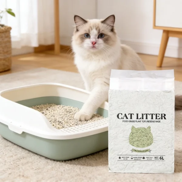 2KG Mixed Tofu Cat Litter 8:2 | Low Dust Flushable Strong Clumping Deodorizer Pasir Kucing | Clumping Cat Litter & Odor Control