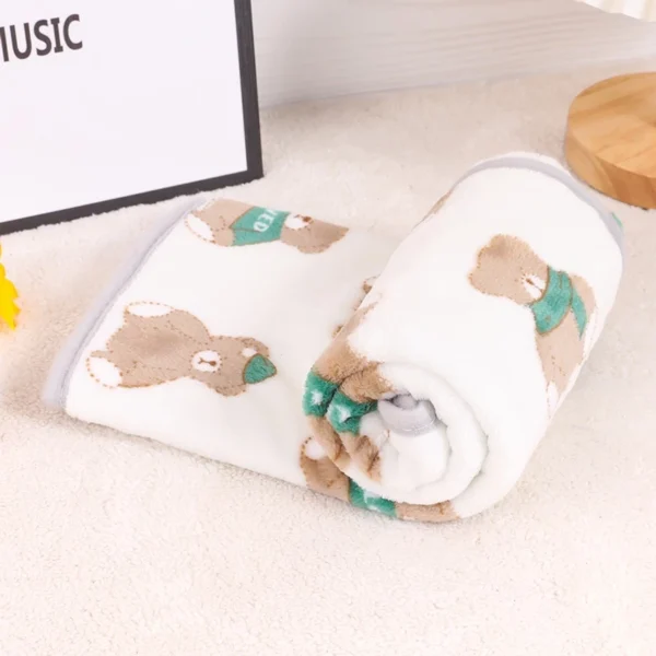 sg-11134201-23030-ntp263fx49nv4e.webp Pet Four Seasons Soft Blanket Bed Dog Kennel Dog Bed Mat Cat Bed Mat Warm Flannel Blanket Cushion | Comfortable Pet Bed for Dogs & Cats