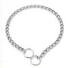 Pet P Snake Chain Collar Dog Choke Collar Stainless Steel Slip Chain for Dogs Adjustable Dog Training Choke Collar For Bulldog | Adjustable Pet Walking & Outdoor Gear for Dogs