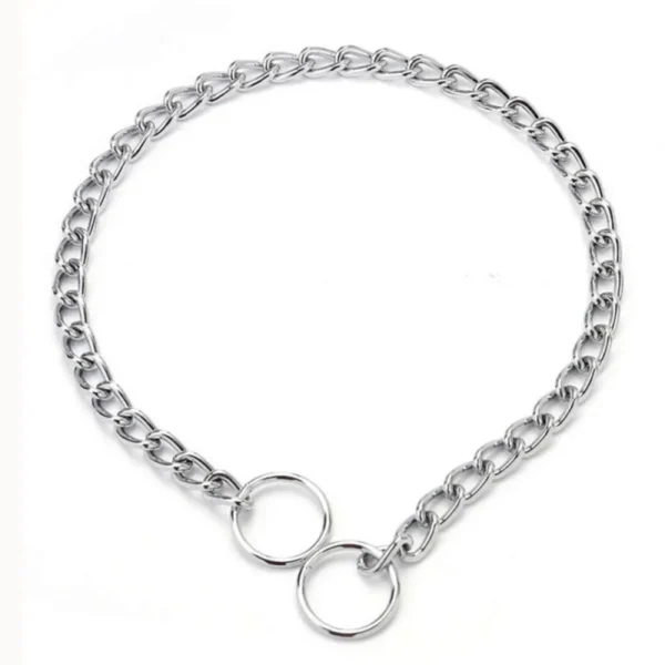 Pet P Snake Chain Collar Dog Choke Collar Stainless Steel Slip Chain for Dogs Adjustable Dog Training Choke Collar For Bulldog | Adjustable Pet Walking & Outdoor Gear for Dogs
