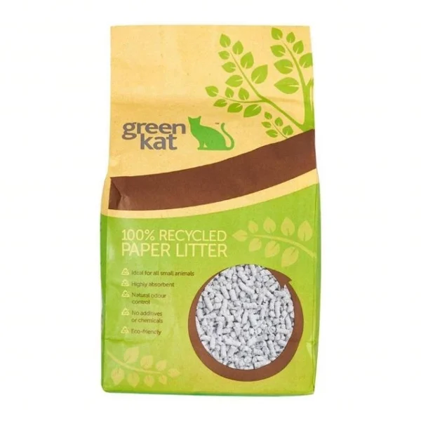 sg-11134201-7rd40-m6qvuu7jcwtle6.webp Green Kat Cat Litter - Eco - Friendly Recycled Paper Litter (24L) | Clumping Cat Litter & Odor Control