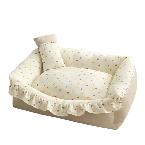 Pillow Cat Bed Sofa Removable Washable Soft Mattress Small Dog Bed Pet Supplies | Comfortable Pet Bed for Dogs & Cats