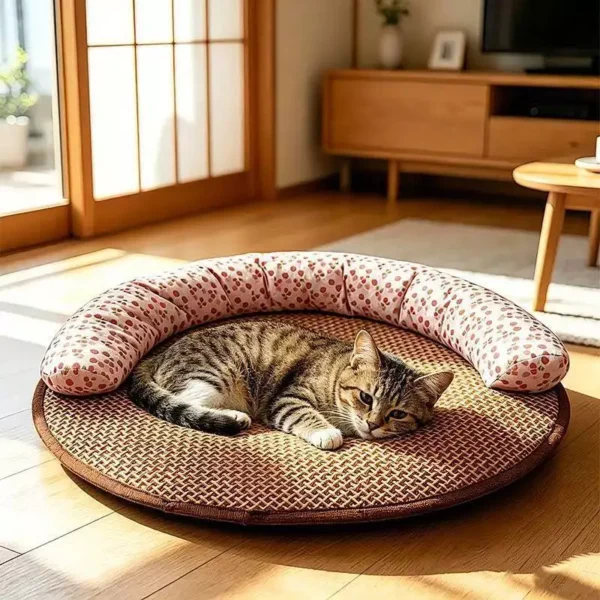 Dog Summer Sleeping Mat Cat Mat Pillow Nest Integrated Scratch - Resistant Anti - Slip Cooling Mat | Comfortable Pet Bed for Dogs & Cats