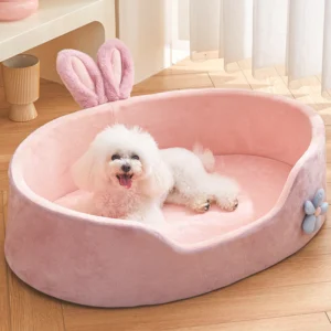sg-11134201-821g8-mgnh65x8z6kv85.webp All - Season Pet House Washable, Cat Bed & Dog Pad, Detachable Pink Pet Bed, Soft Orthopedic Support, Non - Slip Bottom | Comfortable Pet Bed for Dogs & Cats
