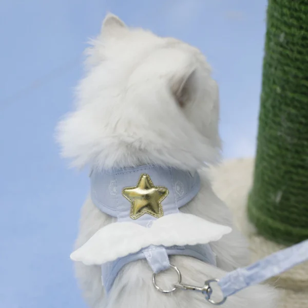Angel Wings Pet Leash Cat Anti - breakaway Vest Style Leash Dog Kitten Outing Supplies | Adjustable Pet Walking & Outdoor Gear for Dogs & Cats