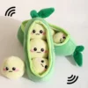 Dog Toys Entertainment - Edamame Plush Squeaky Toy | Interactive Pet Toy for Dogs