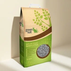sg-11134253-7rasj-mb45udbzufm82b.webp Green Kat Cat Litter - Eco - Friendly Recycled Paper Litter (24L) | Clumping Cat Litter & Odor Control