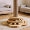 4 - in - 1 Cat Scratching Post with Interactive Toys | Interactive Pet Toy for Cats