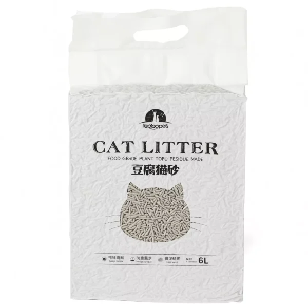 Fast Clumping Tofu Cat Litter - Low Dust, Odor Control Cat Sand (6L) | Clumping Cat Litter & Odor Control