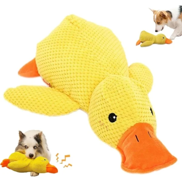 Gaga Duck Plush Dog Toy - Squeaky Quacking Chew Toy | Interactive Pet Toy for Dogs