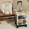Cat Carrier Backpack with Trolley | Pet Daily Care Essential for Cats