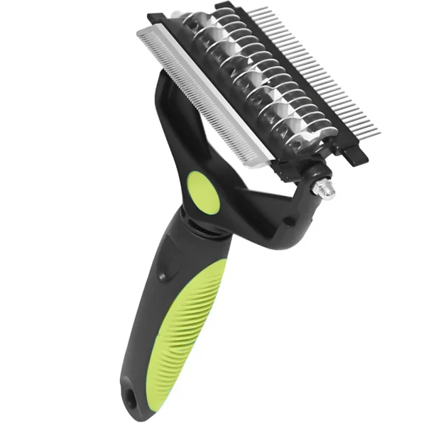 3 - in - 1 Undercoat Rake & Grooming Brush for Dogs & Cats | Pet Grooming & Care Supplies for Dogs & Cats