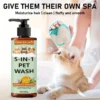 5 - in - 1 Natural Coconut Pet Shampoo & Conditioner for Dogs & Cats 250g | Pet Grooming & Care Supplies for Dogs & Cats