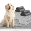 100pcs Super Absorbent Bamboo Charcoal Pet Training Pads | Pet Hygiene & Cleaning Supplies for Cats & Dogs