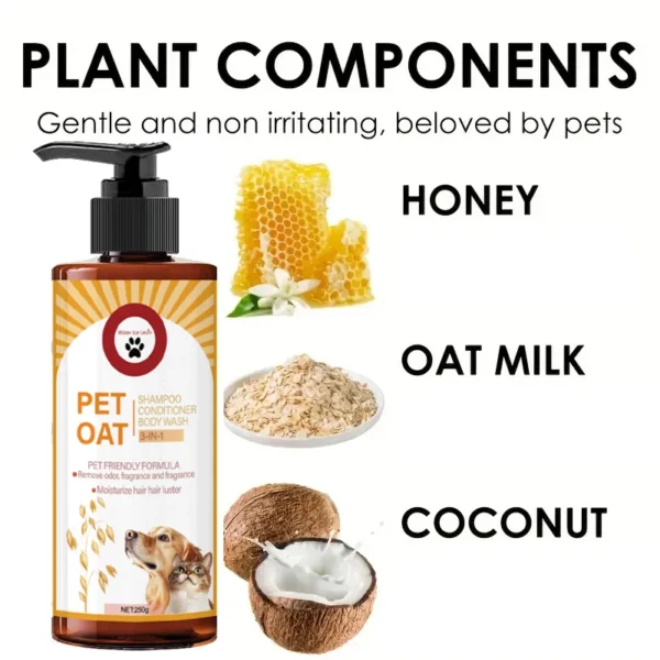250g Pet Shampoo for Dogs & Cats - Soft & Fresh Coat | Pet Grooming & Care Supplies for Dogs & Cats