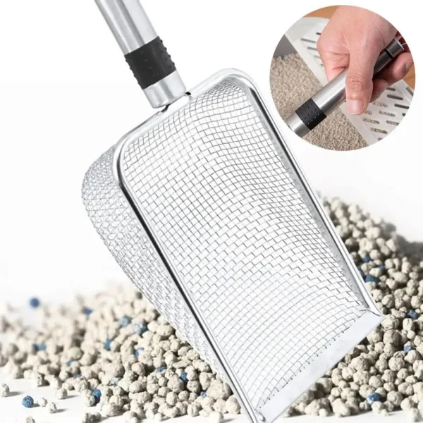 Stainless Steel Cat Litter Scoop - Durable & Easy to Clean | Pet Hygiene & Cleaning Supplies for Cats