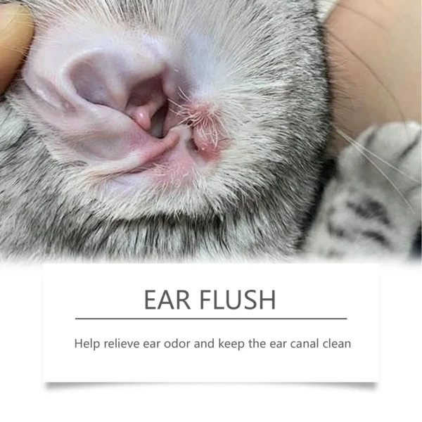 100ml Pet Ear Cleanser for Dogs & Cats - Odor Control | Pet Grooming & Care Supplies for Dogs & Cats