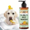 5 - in - 1 Natural Coconut Pet Shampoo & Conditioner for Dogs & Cats 250g | Pet Grooming & Care Supplies for Dogs & Cats