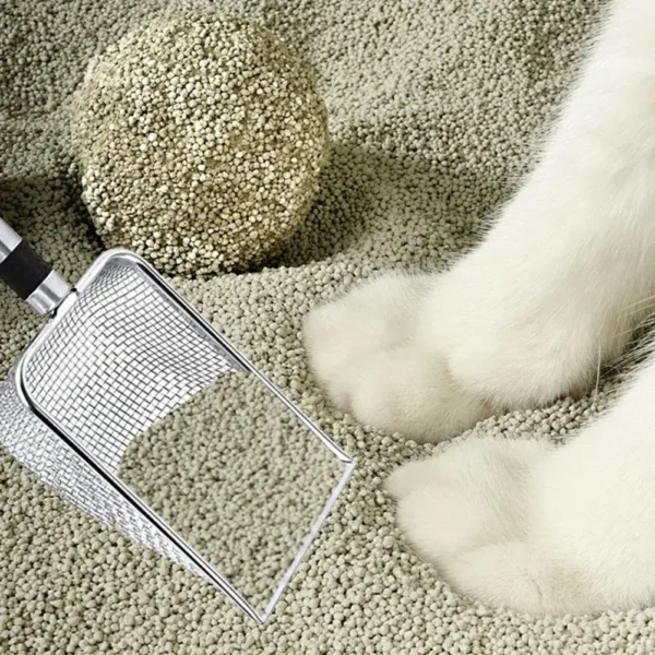 Stainless Steel Cat Litter Scoop - Durable & Easy to Clean | Pet Hygiene & Cleaning Supplies for Cats