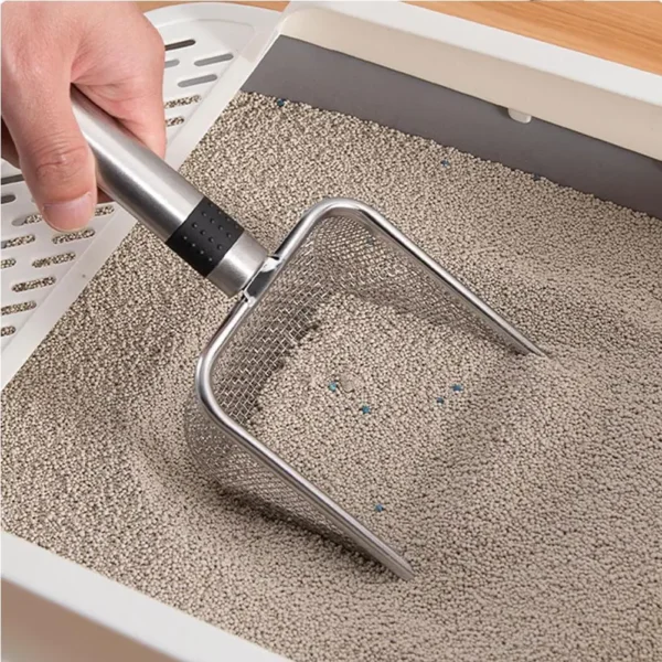 Stainless Steel Cat Litter Scoop - Durable & Easy to Clean | Pet Hygiene & Cleaning Supplies for Cats