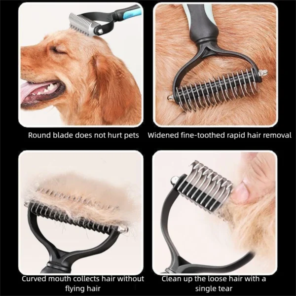 cn-11134207-820l4-mh8teoumkzrg9f.webp Double-Sided Stainless Steel Pet Detangling Comb | Grooming Tool