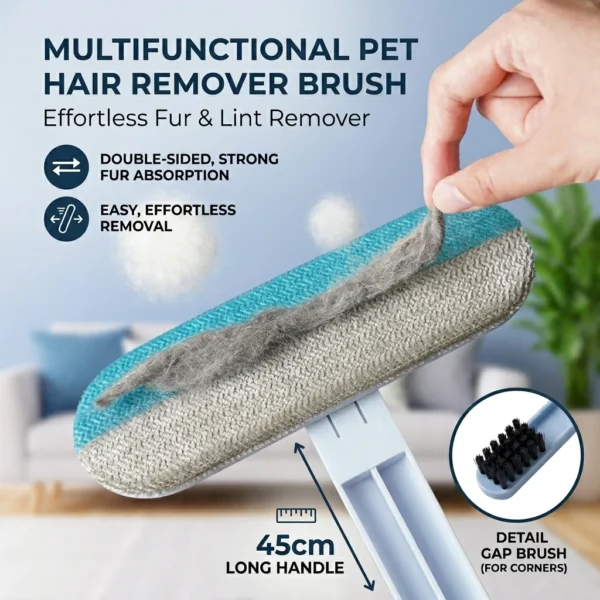 cn-11134207-820l4-mn88okyrjoxy1f.webp Telescopic Self-Cleaning Pet Hair Remover Brush | Grooming Tool