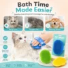 [Random Color] Pet Bath & Massage Brush Glove | Grooming Mitt