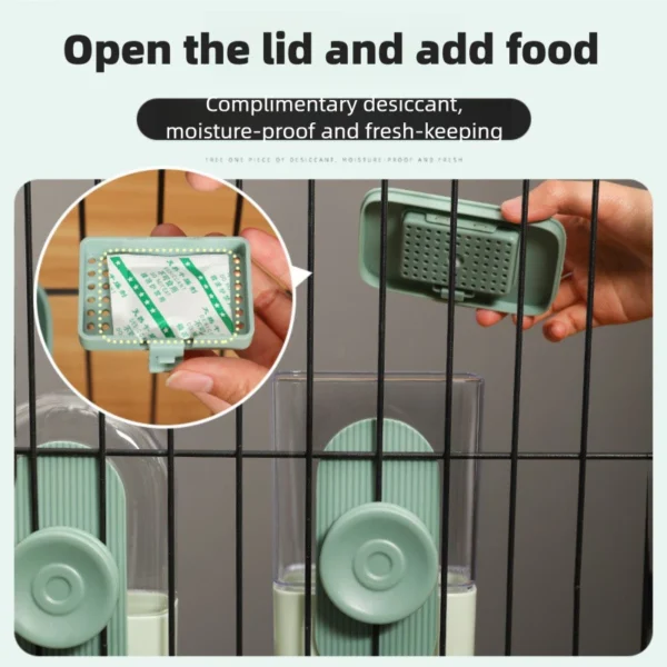 [Random Color] Hanging Cage Pet Feeder & Waterer | 870ml + 800ml