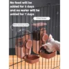 [Random Color] Hanging Cage Pet Feeder & Waterer | 870ml + 800ml