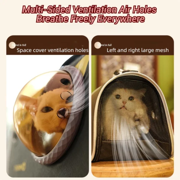 [Random Color] Transparent Space Capsule Cat Carrier Backpack | Travel Bag