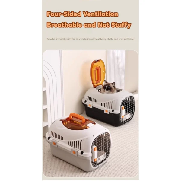 sg-11134201-7rdyx-mcvj7b8ehssg13.webp Portable Pet Transport Air Box | Breathable Travel Carrier