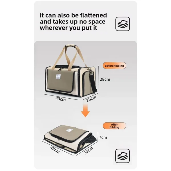 [Random Color] Lightweight Portable Pet Carrier Shoulder Bag | Travel Bag